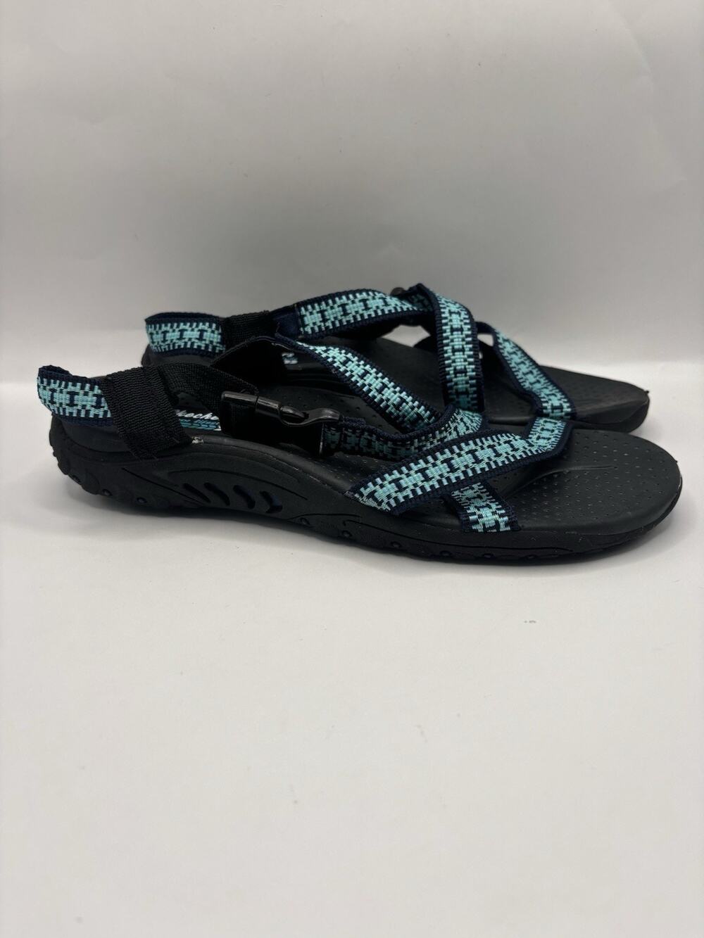 Skechers Reggae Kooky Blue Sport Sandals Women Size 9
